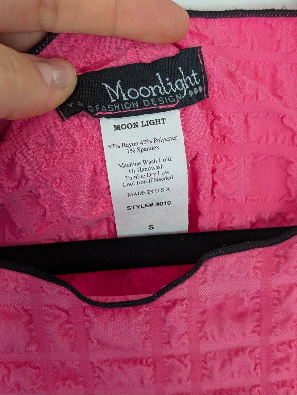 Moonlight Y&S Fashion Design Textured Boxy Top S Lagenlook Art To Wear - Picture 3 of 5